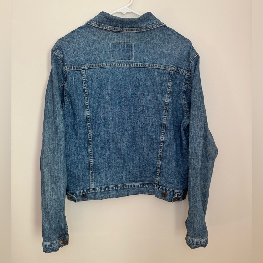 Levi Strauss Signature Women’s Denim Trucker Jacket Medium Vintage Jean Western - Picture 2 of 4